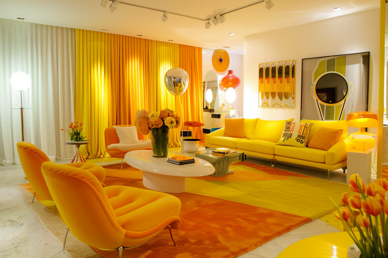 yellow home decoration